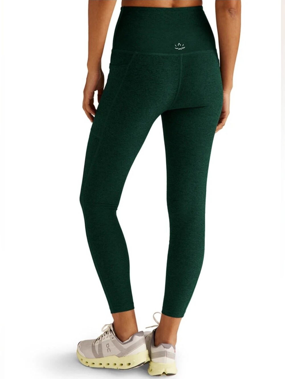Beyond Yoga Spacedye Caught in the Midi Pocket Sprue Heather Legging Size M - Picture 2 of 10